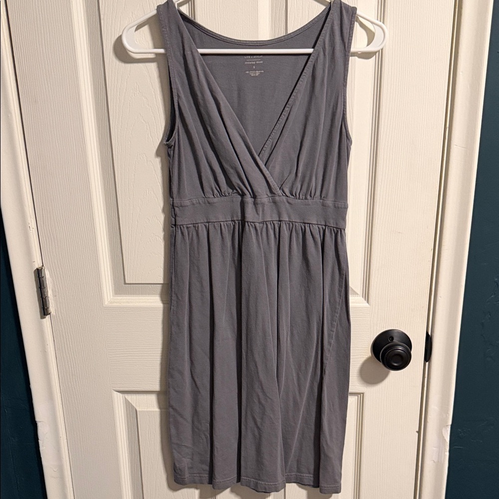🌵Sonoma Charcoal Sleeveless Midi Dress